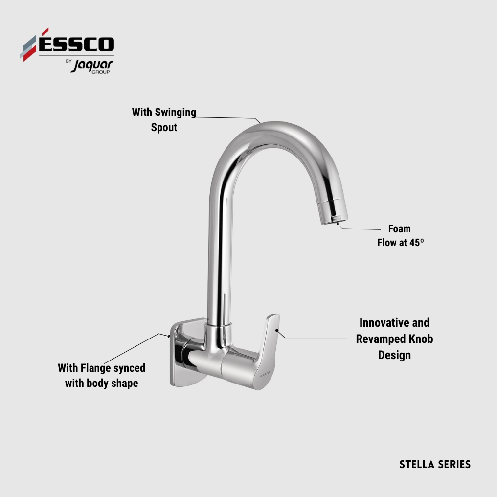 Essco (by Jaquar) Stella Series Sink Tap - Luxur Studio Kitchen & Bathroom Fittings