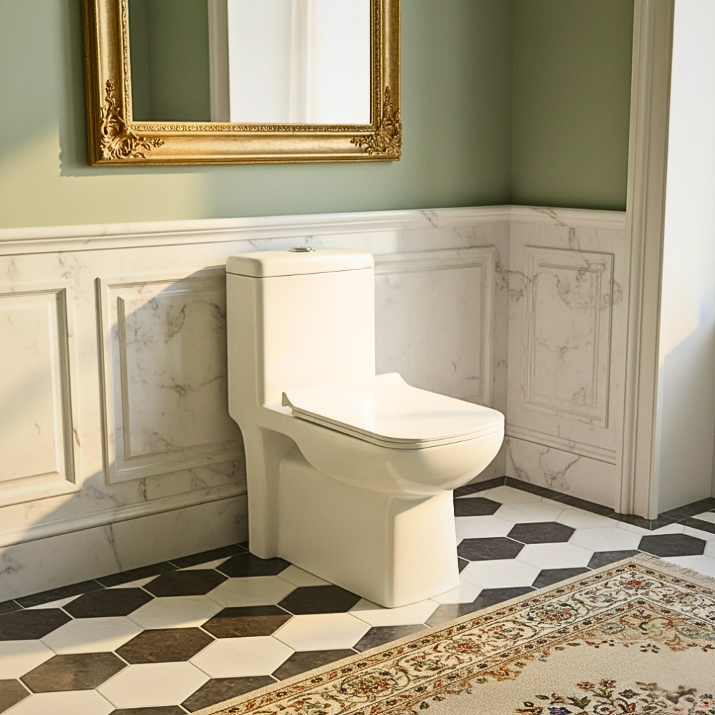 Aspire 2 Dual Flush One Piece Commode by Essco