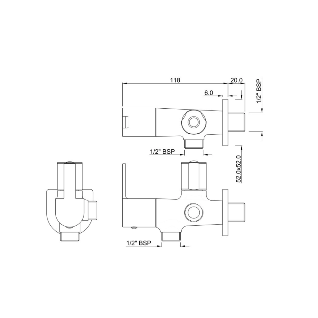Essco (by Jaquar) Kio Series 2 Way Angle Valve - Luxur Studio Kitchen & Bathroom Fittings