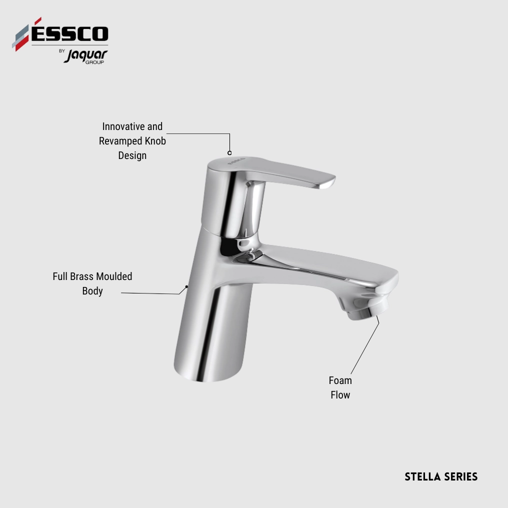 Essco (by Jaquar) Stella Series Pillar Cock - Luxur Studio Kitchen & Bathroom Fittings