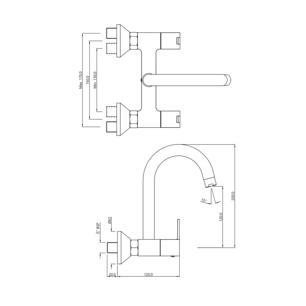 Essco (by Jaquar) Kio Series Sink Mixer - Luxur Studio Kitchen & Bathroom Fittings
