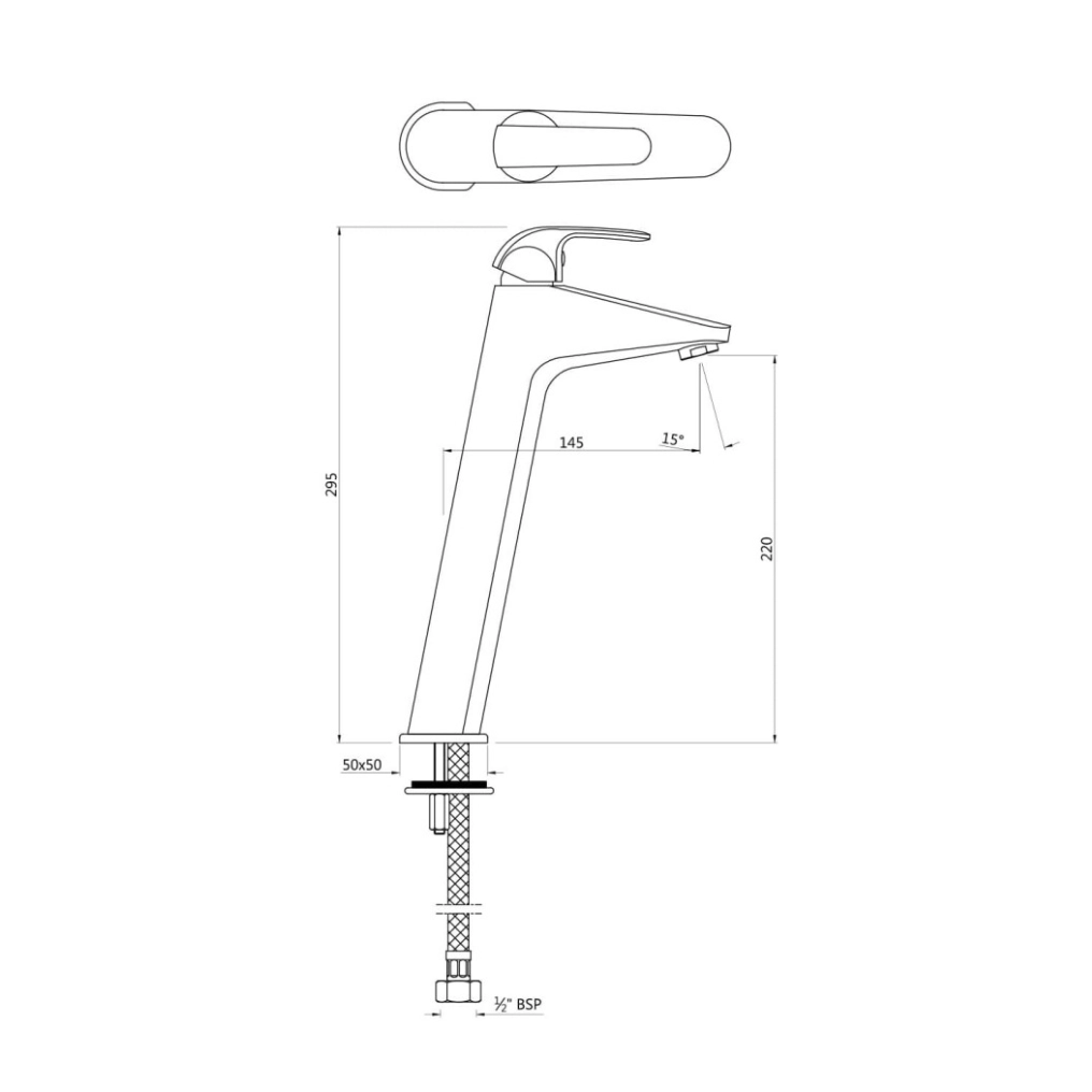 Essco (by Jaquar) Orbit Series Extended Body Basin Mixer(Tall Boy) - Luxur Studio Kitchen & Bathroom Fittings
