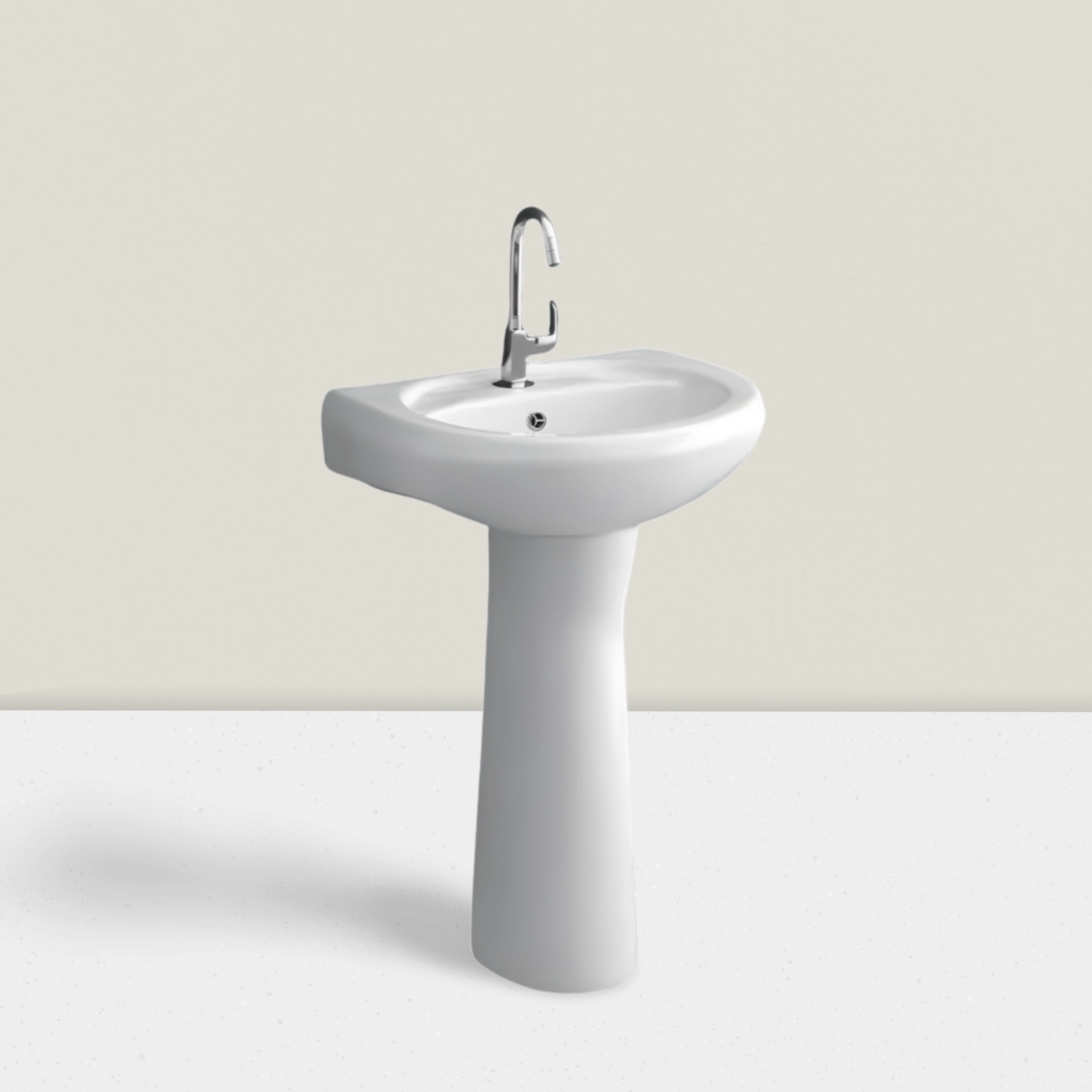 Classic White -Pedestal Basin by Luxur Studio