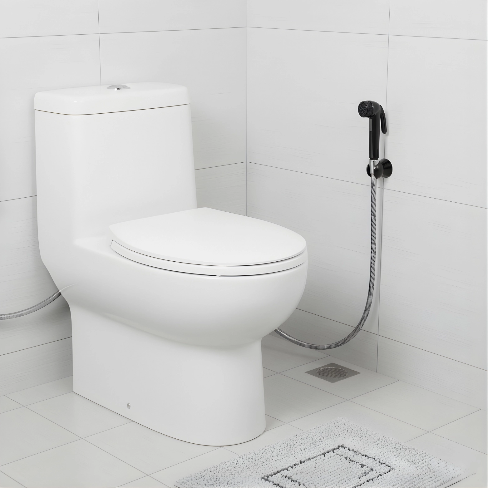 Black Health Faucet by Essco(Jaquar) - Premium ABS Handheld Hand Spray gun for Modern Bathrooms