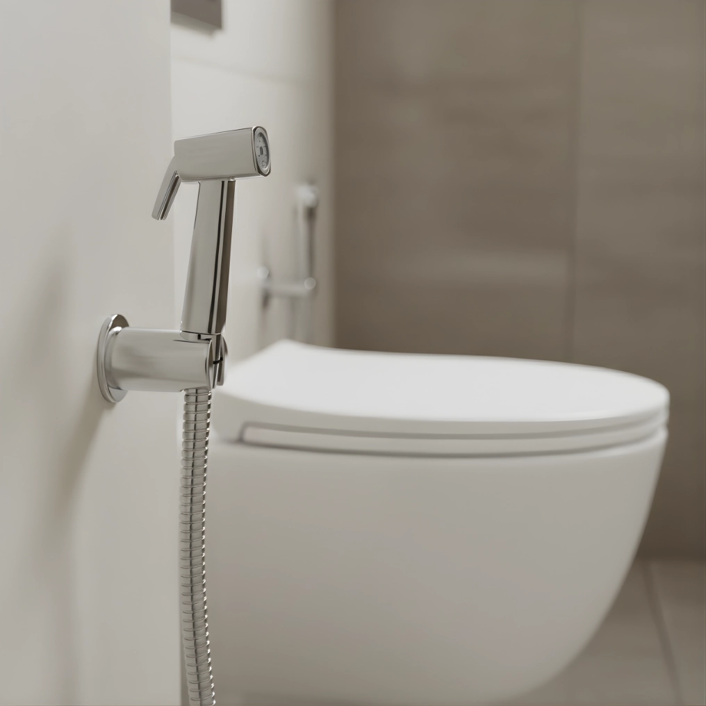 Chrome Health Faucet - Premium ABS Handheld Hand Spray gun for Modern Bathrooms