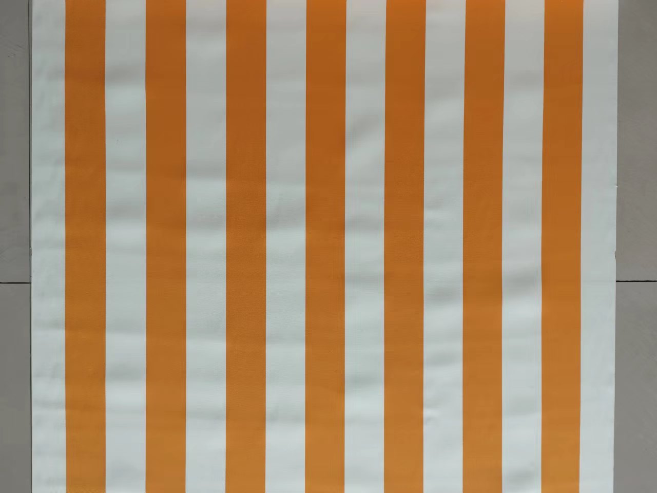 3121Sunseashell Solution dyed acrylic fabric Orange and White Striped Fabric