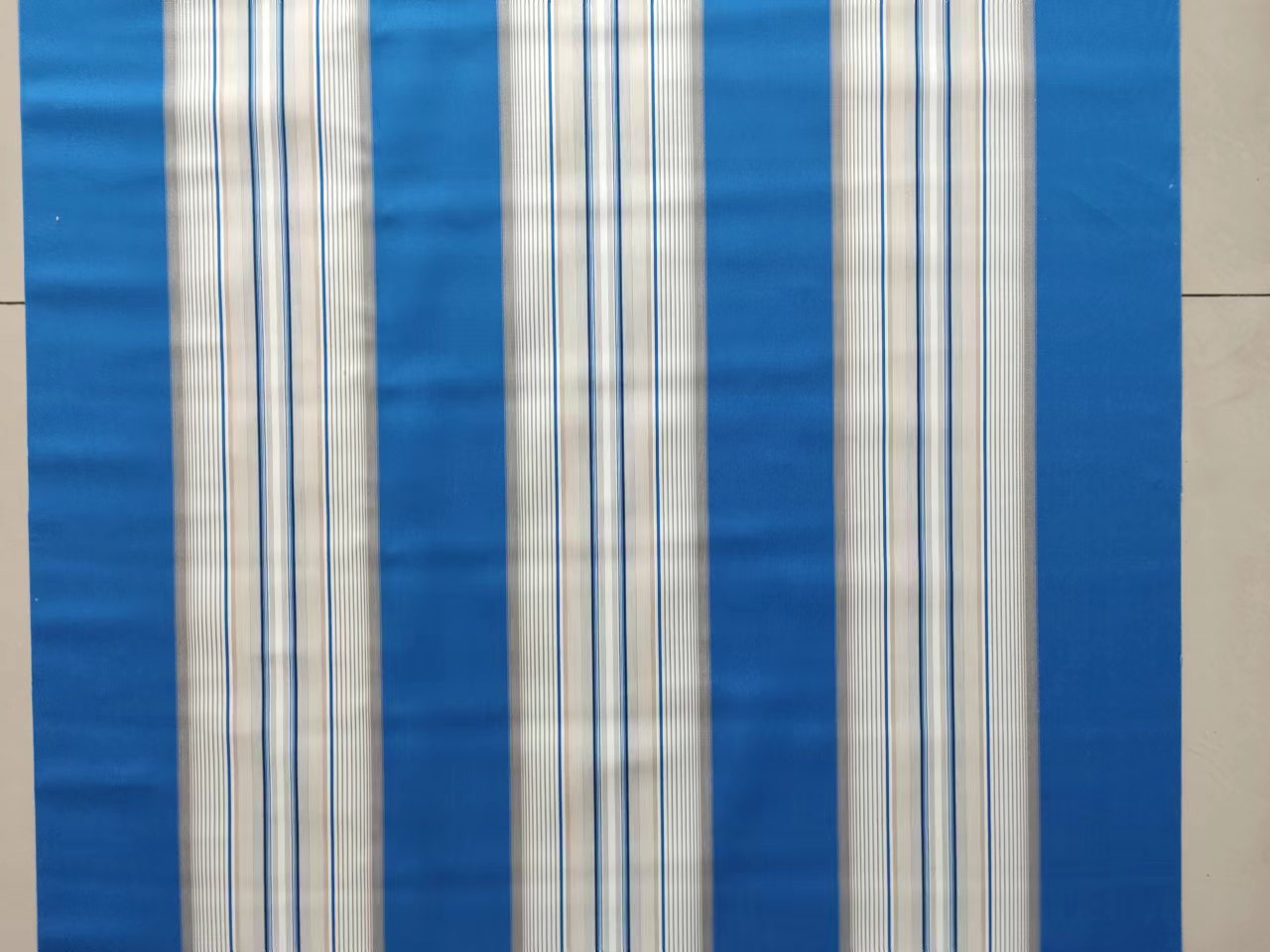 3131Sunseashell Solution dyed acrylic fabric Blue Striped Fabric