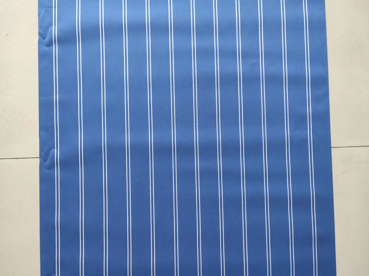 3137Sunseashell Solution dyed acrylic fabric Blue Striped Mat