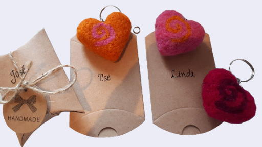 Handmade Felted Wool Keychains