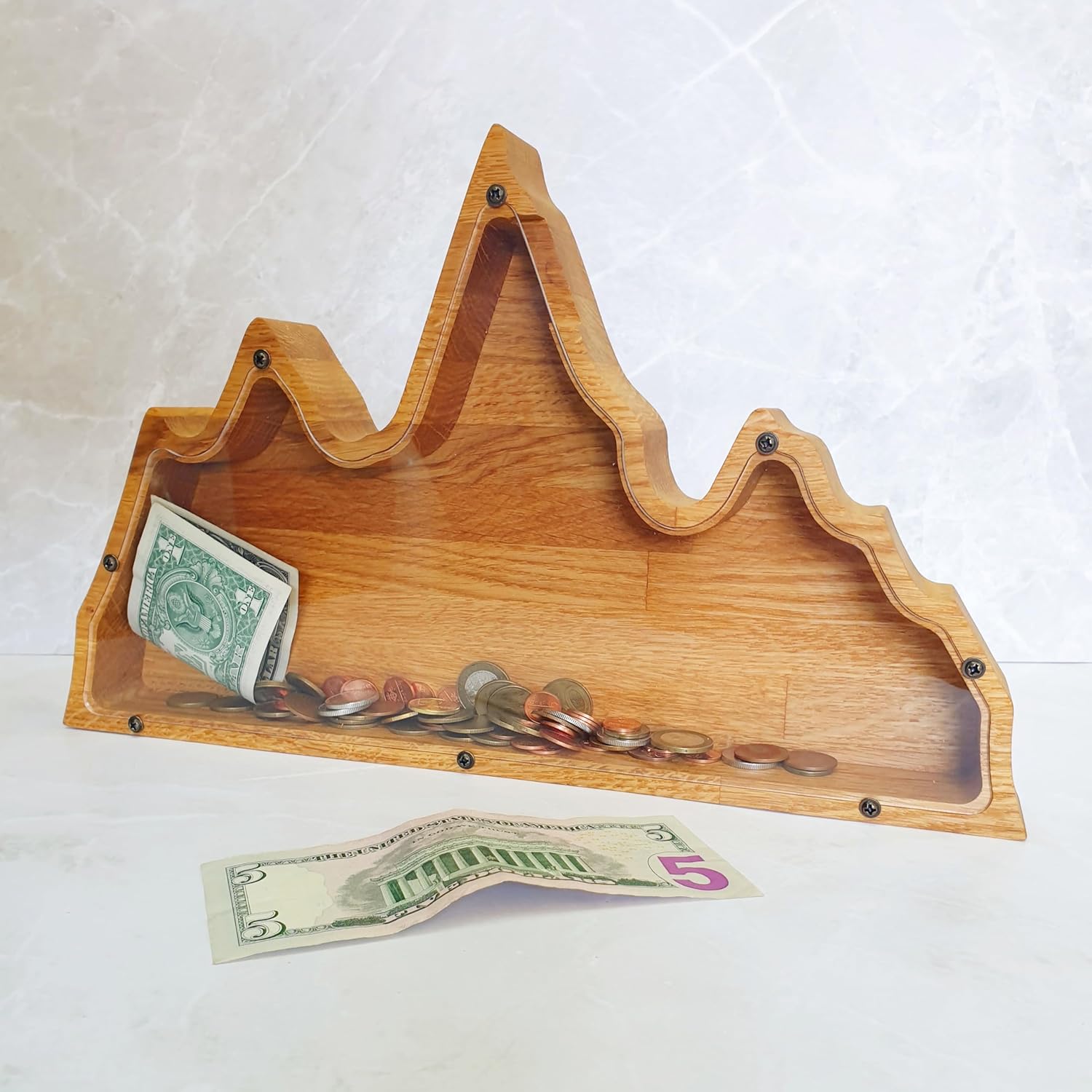 Personalized Mountain Piggy Bank 