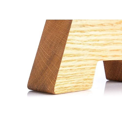 Personalized Wooden Letter A Piggy Bank 