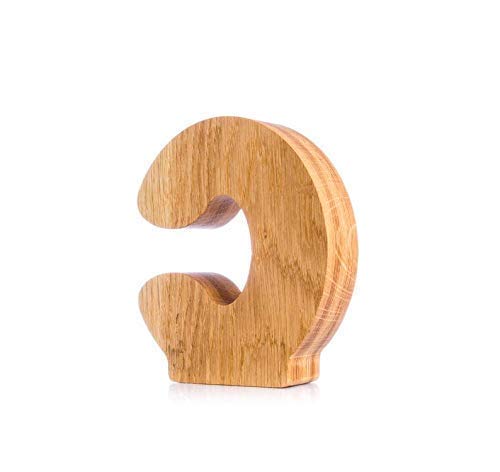 Personalized Wooden Letter C Piggy Bank 