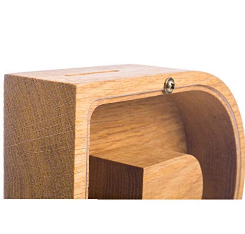 Personalized Wooden Letter R Piggy Bank 