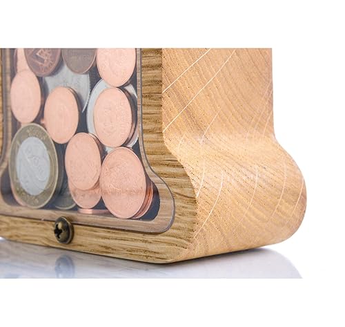 Personalized Wooden Letter T Piggy Bank 
