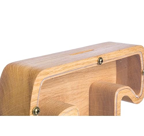 Personalized Wooden Letter T Piggy Bank 