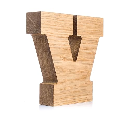 Personalized Wooden Letter V Piggy Bank