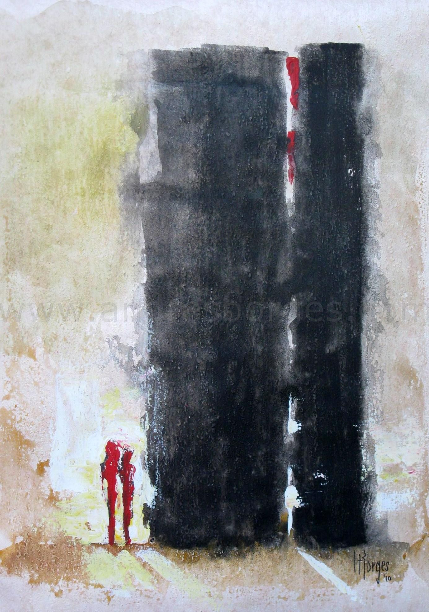 Acrylic on cardboard