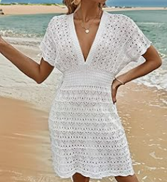 White Beach Cover-Up Dress