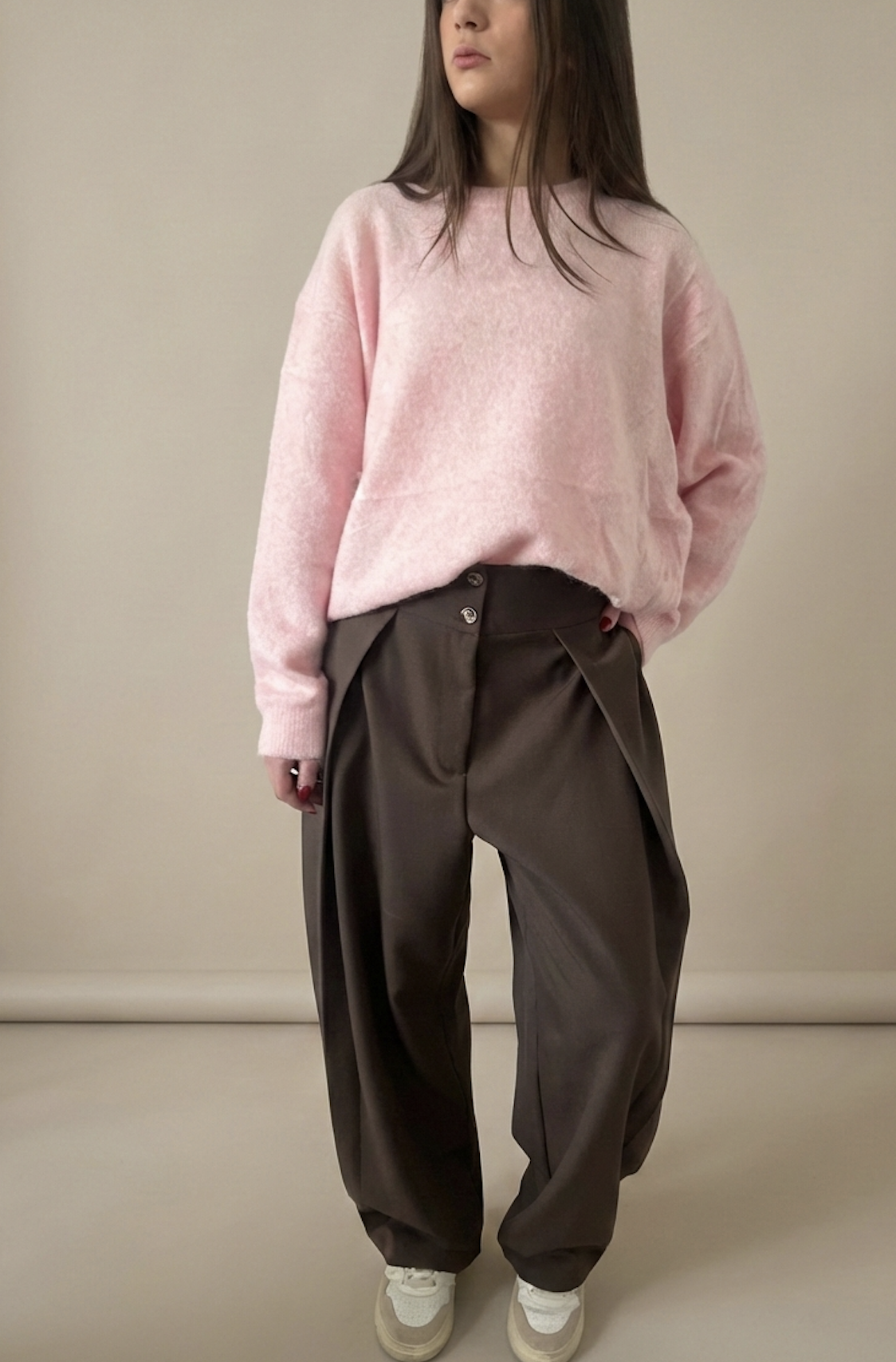 Pantalon "Paule" Taupe