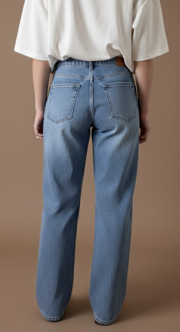 Jean Wide leg bande "Thea"