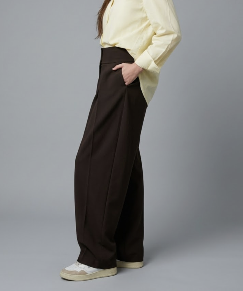 Pantalon "Paule" Chocolat