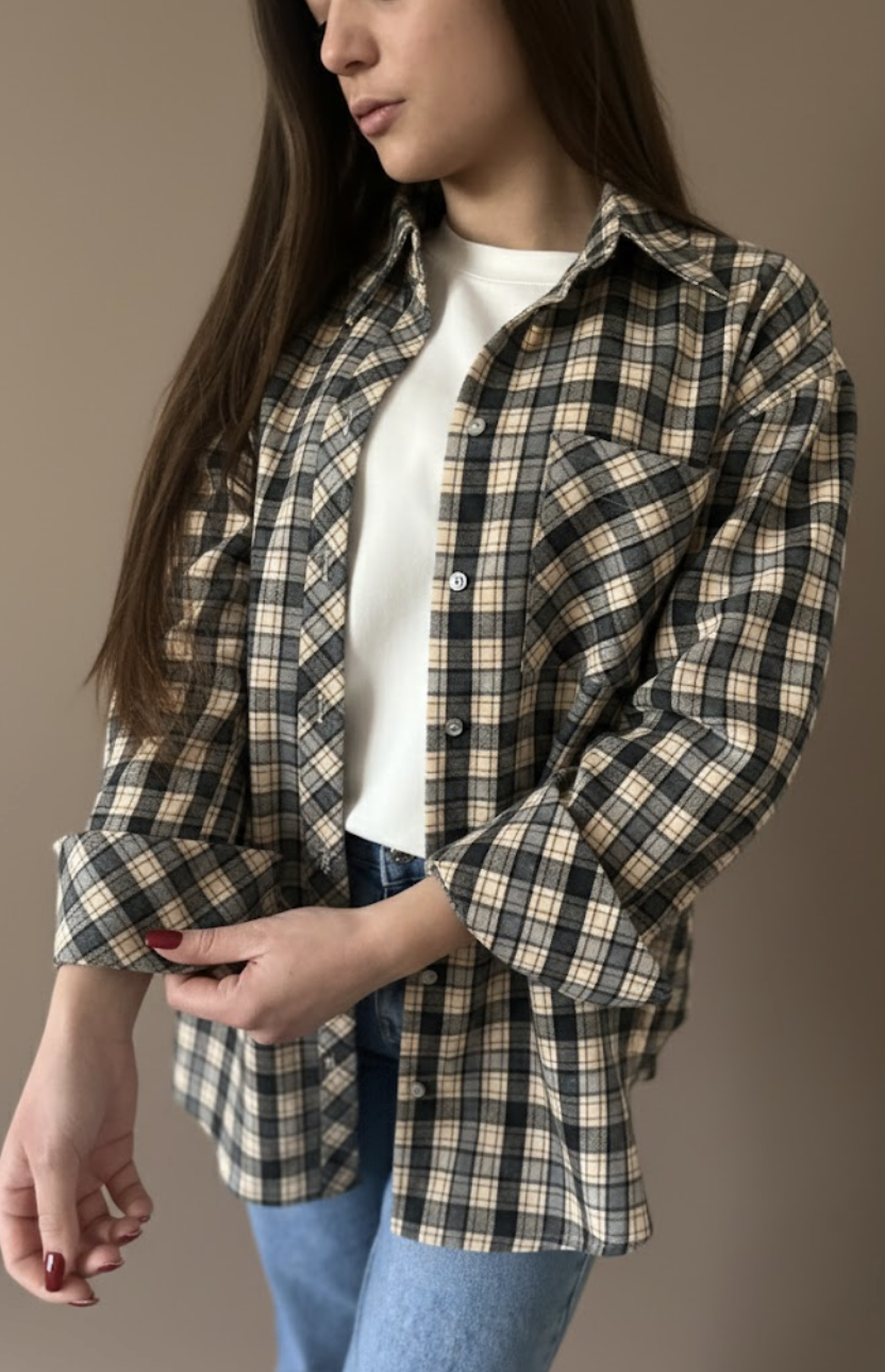 Chemise a carreaux "Ninon"