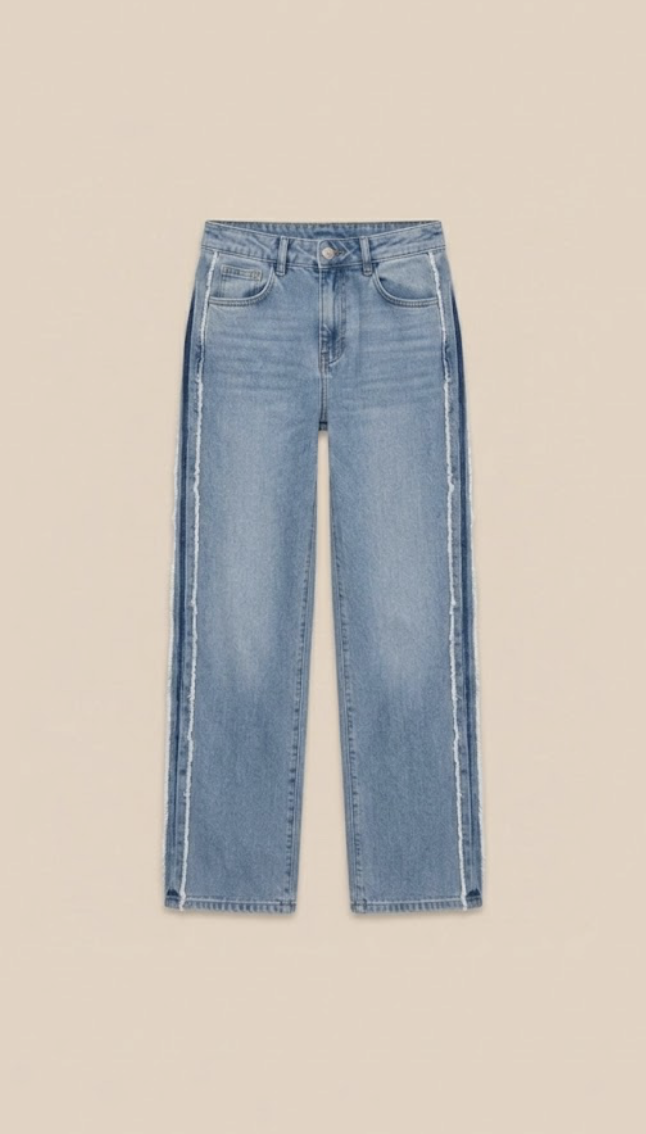 Jean Wide leg bande "Thea"