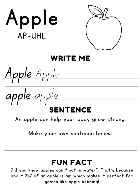 The Letter A Always Helps Me