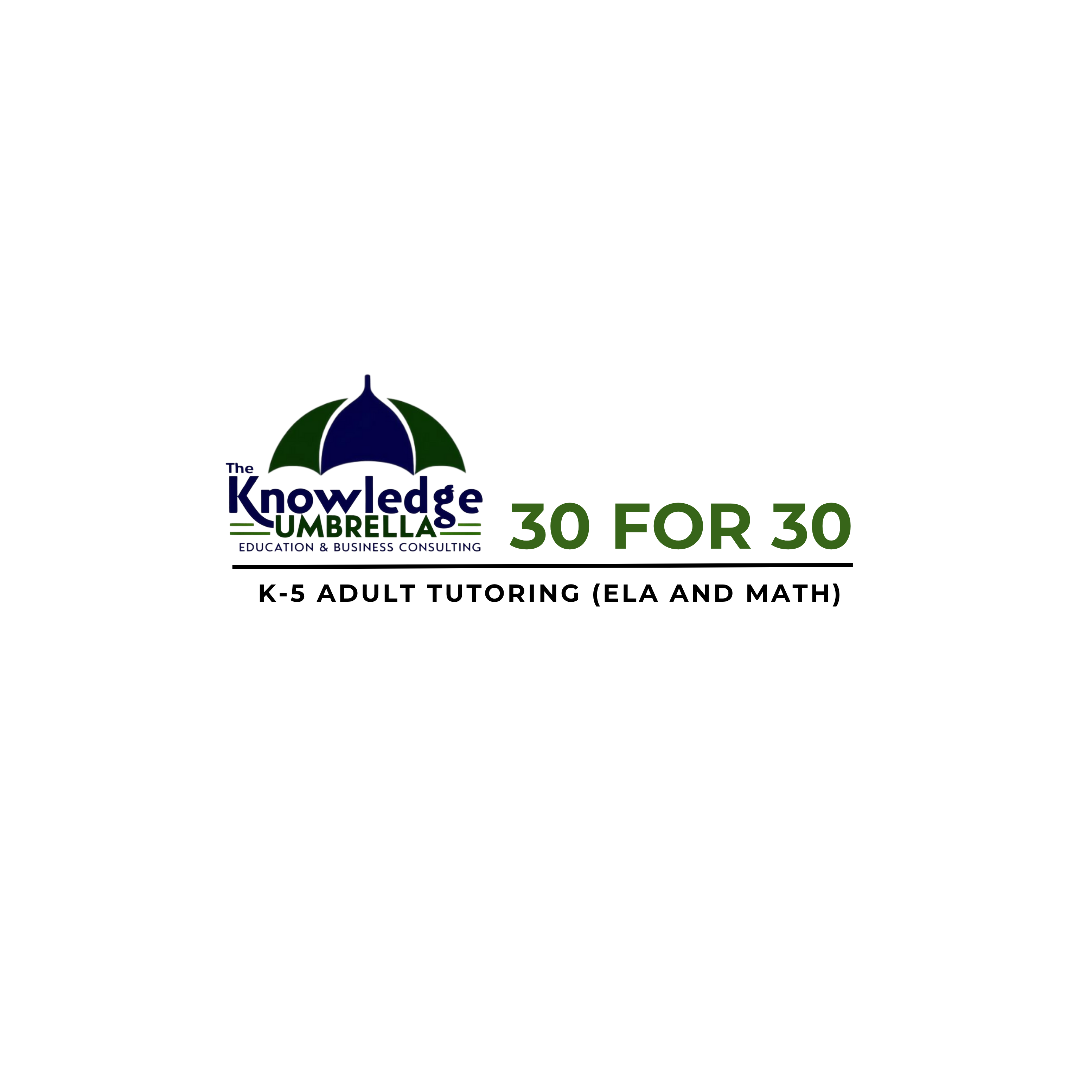 K-5 Adult Tutoring (ELA and Math)