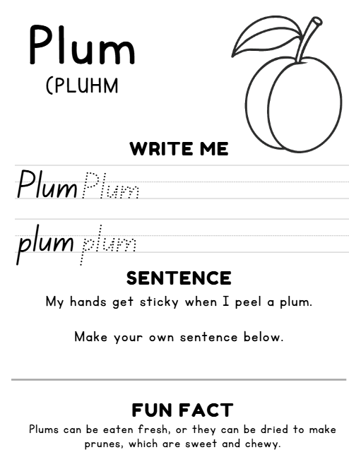 The Letter P Peels With Your Fingers (5 Page Activity) - Grades K-2