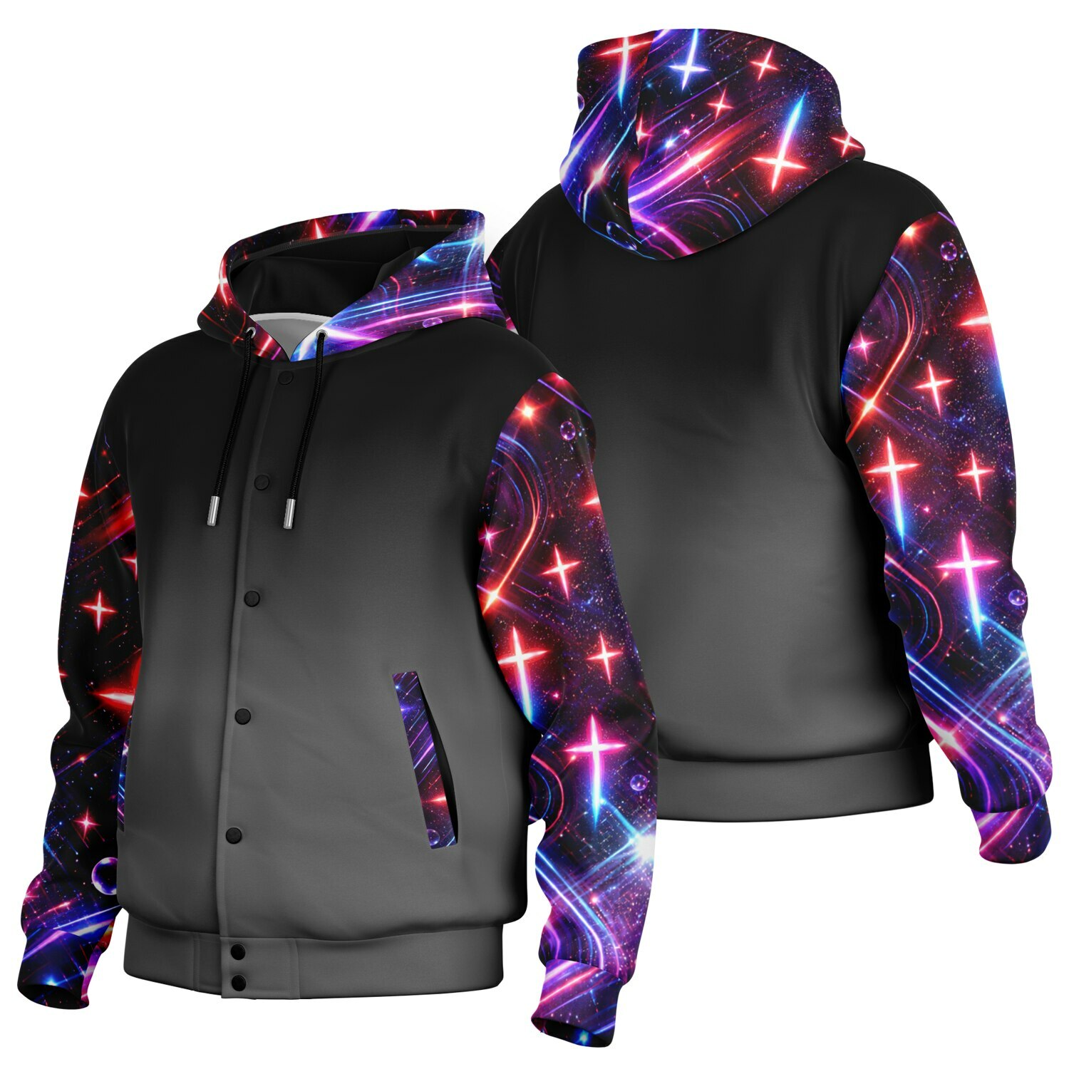 Neon Galaxy Hooded Jacket
