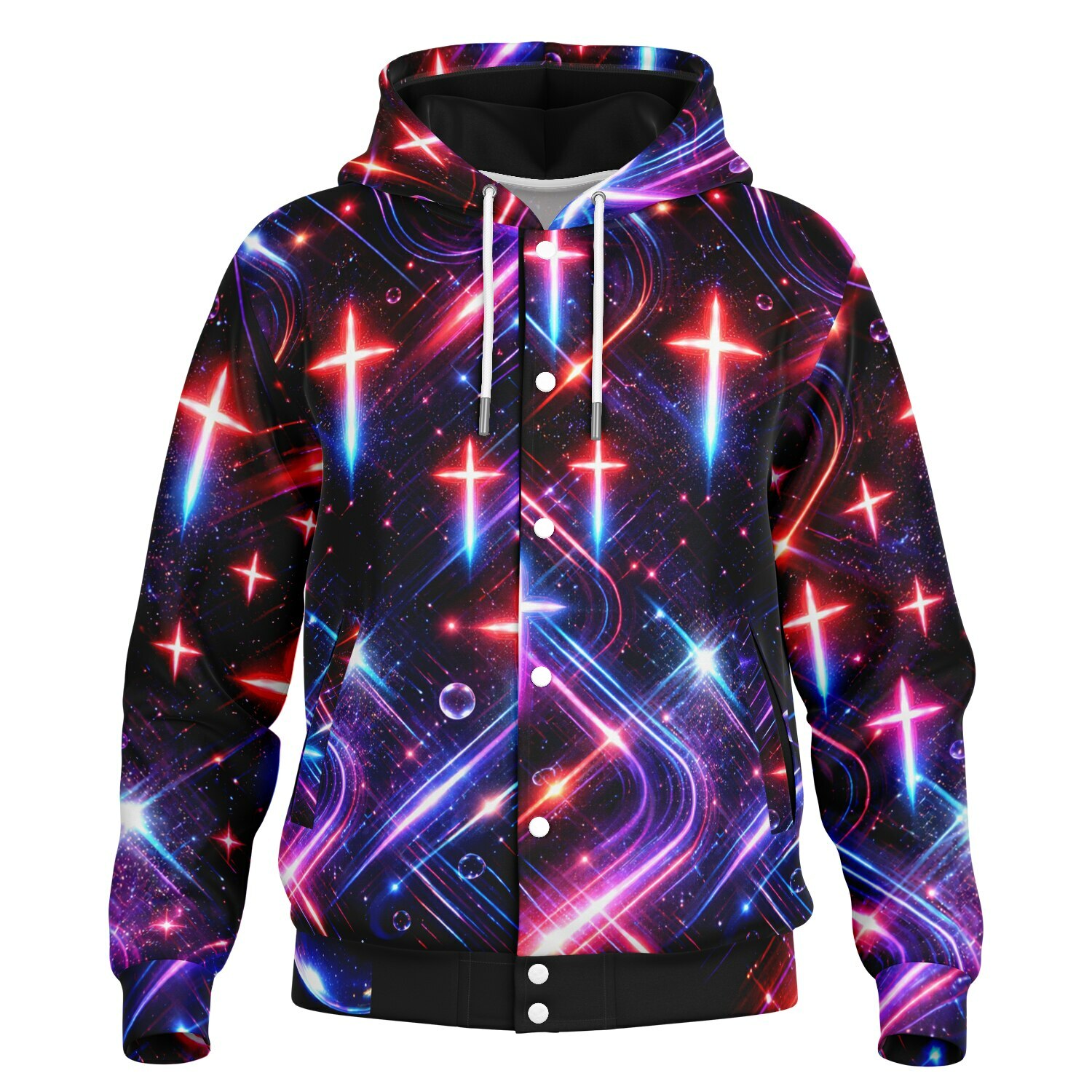 Neon Galaxy Hooded Jacket