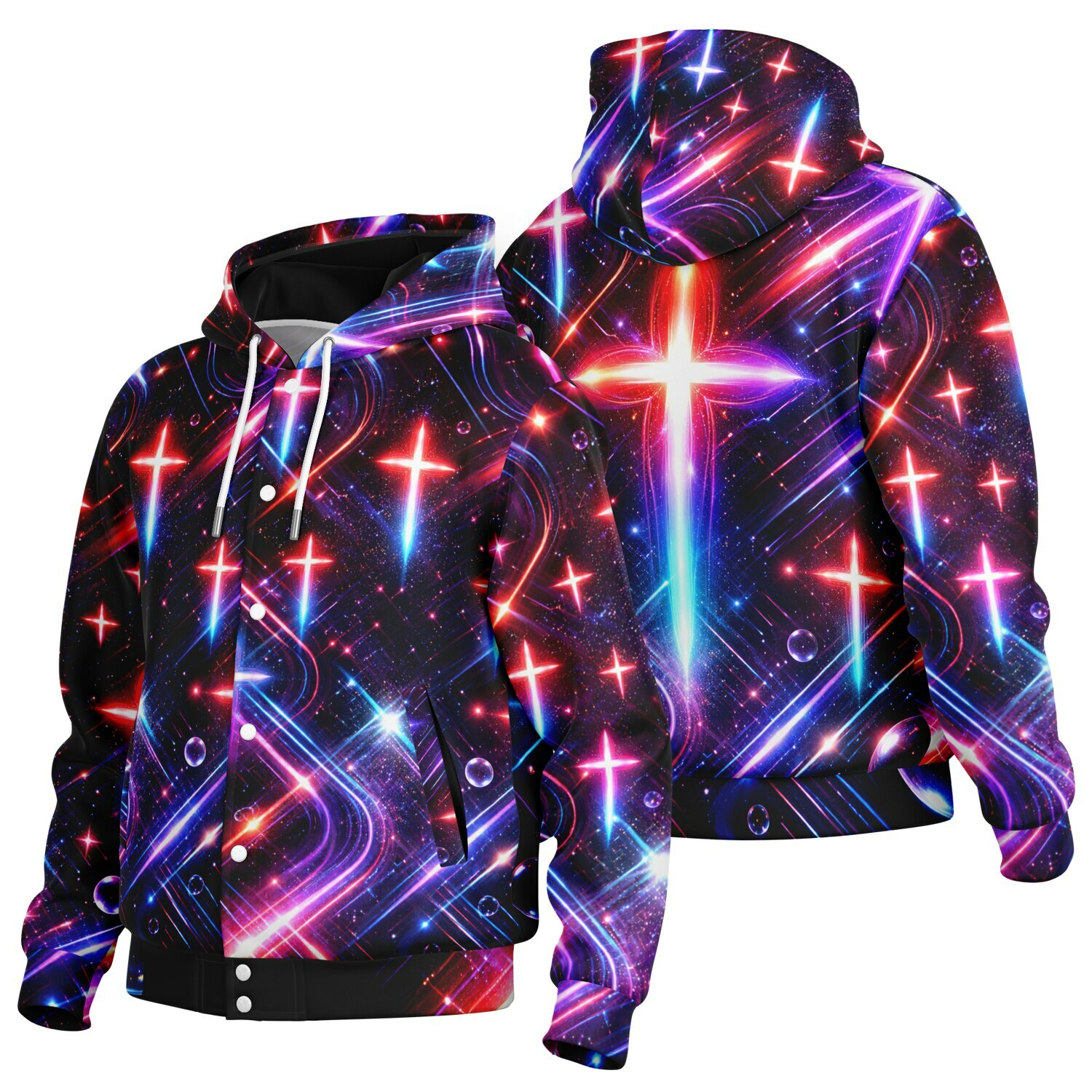 Neon Galaxy Hooded Jacket
