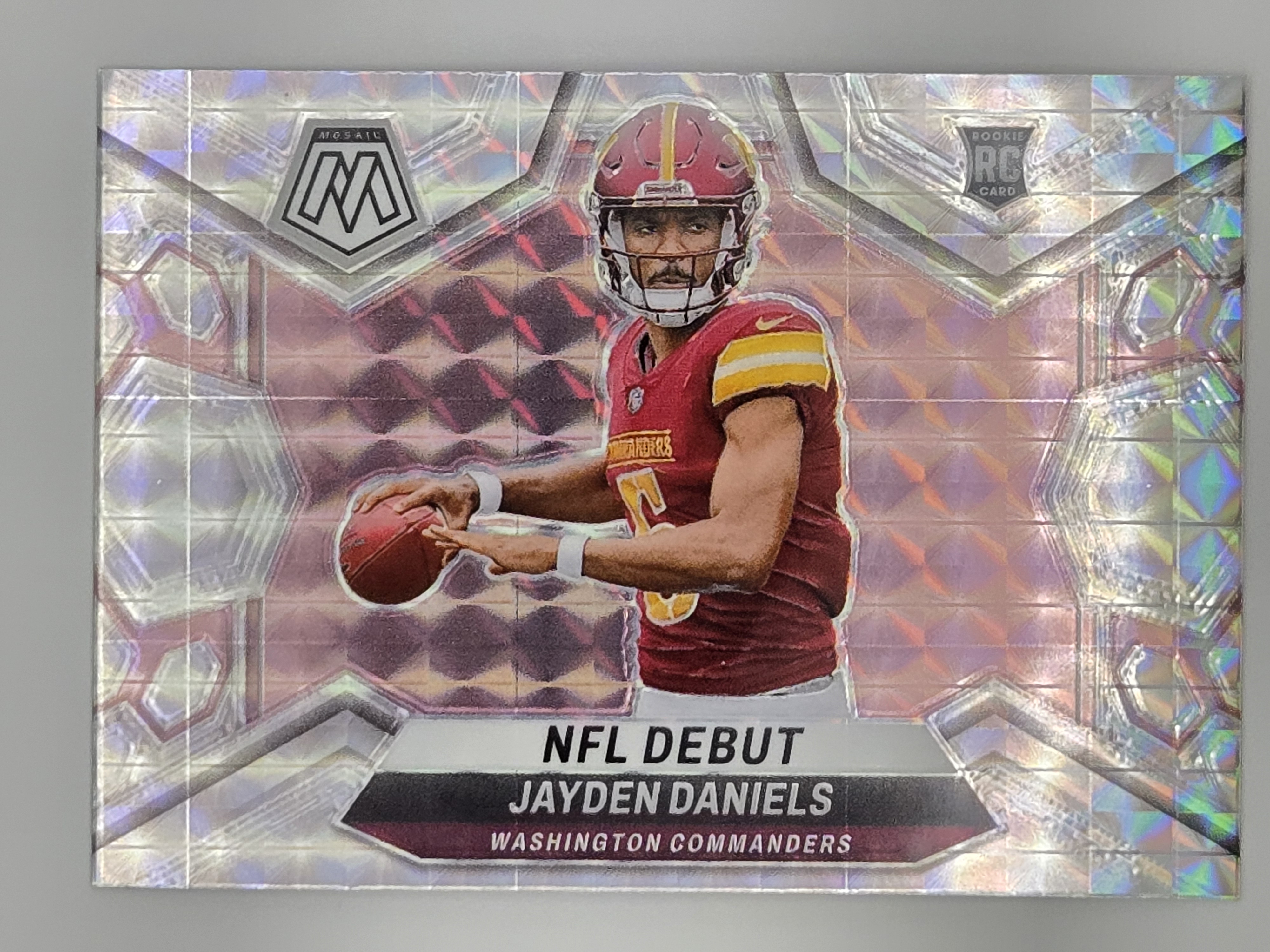 2024 Mosiac Football Jayden Daniels NFL Debut Mosaic Prizm Rookie Card