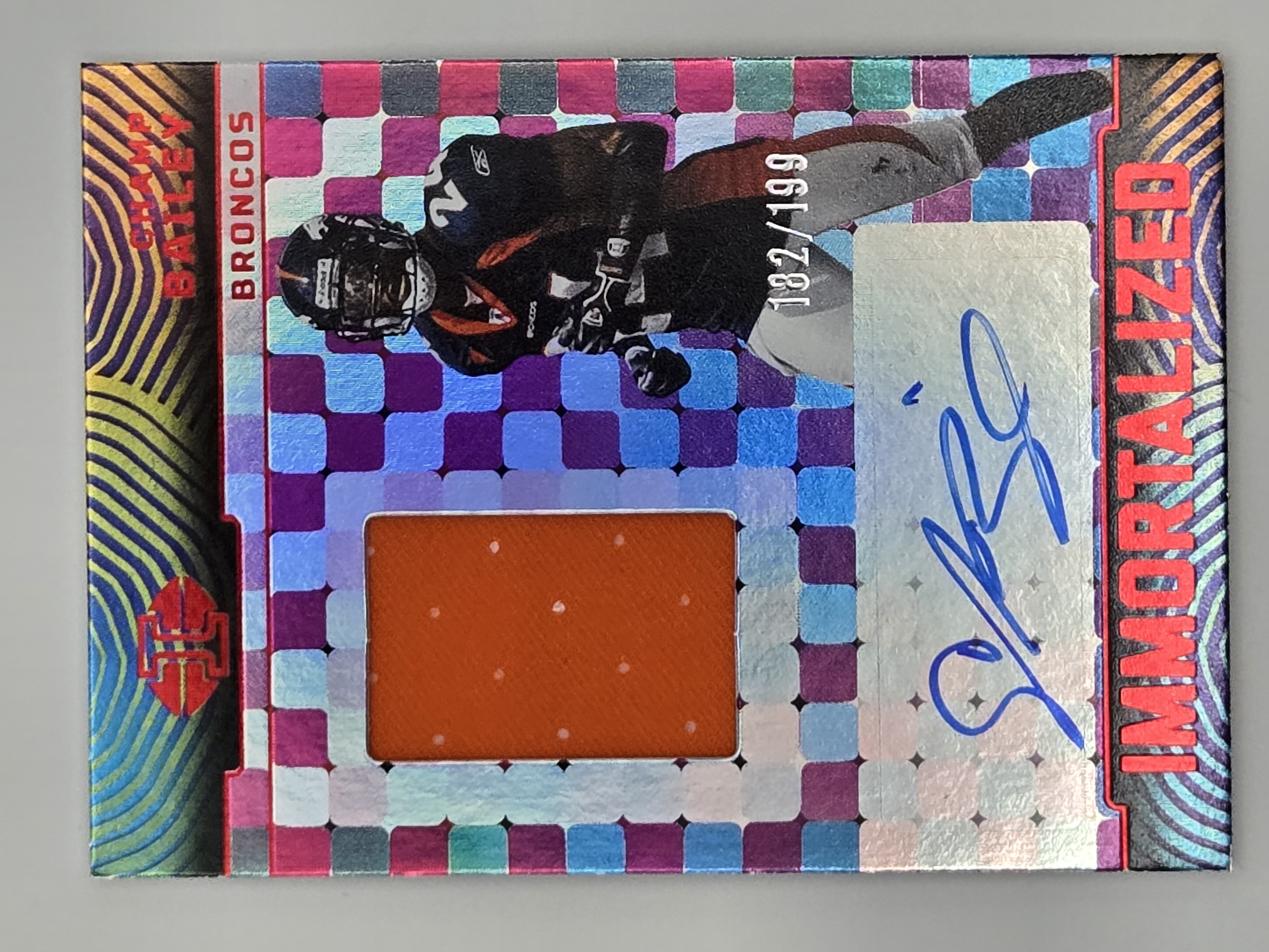 2024 Illusions Football Champ Bailey Immortalized Autograph Patch 182/199
