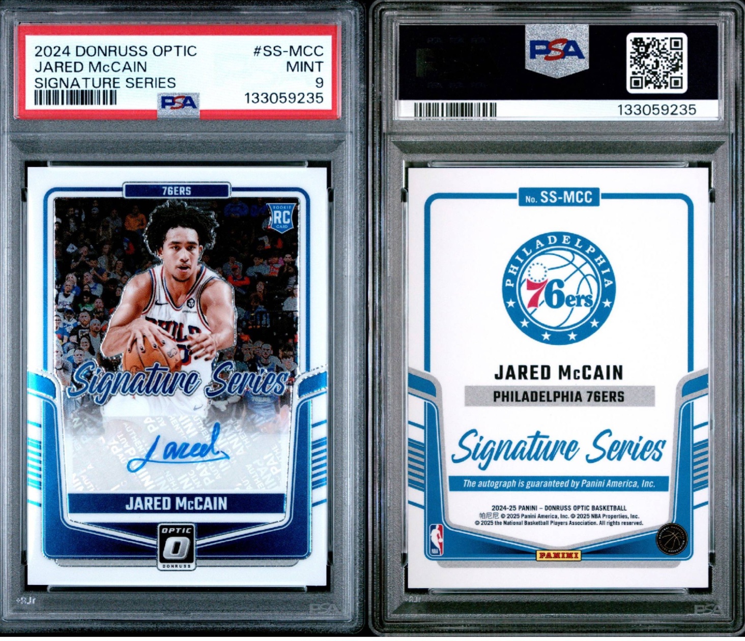 2024 Donruss Optic Jared McCain Signature Series Auto PSA 9