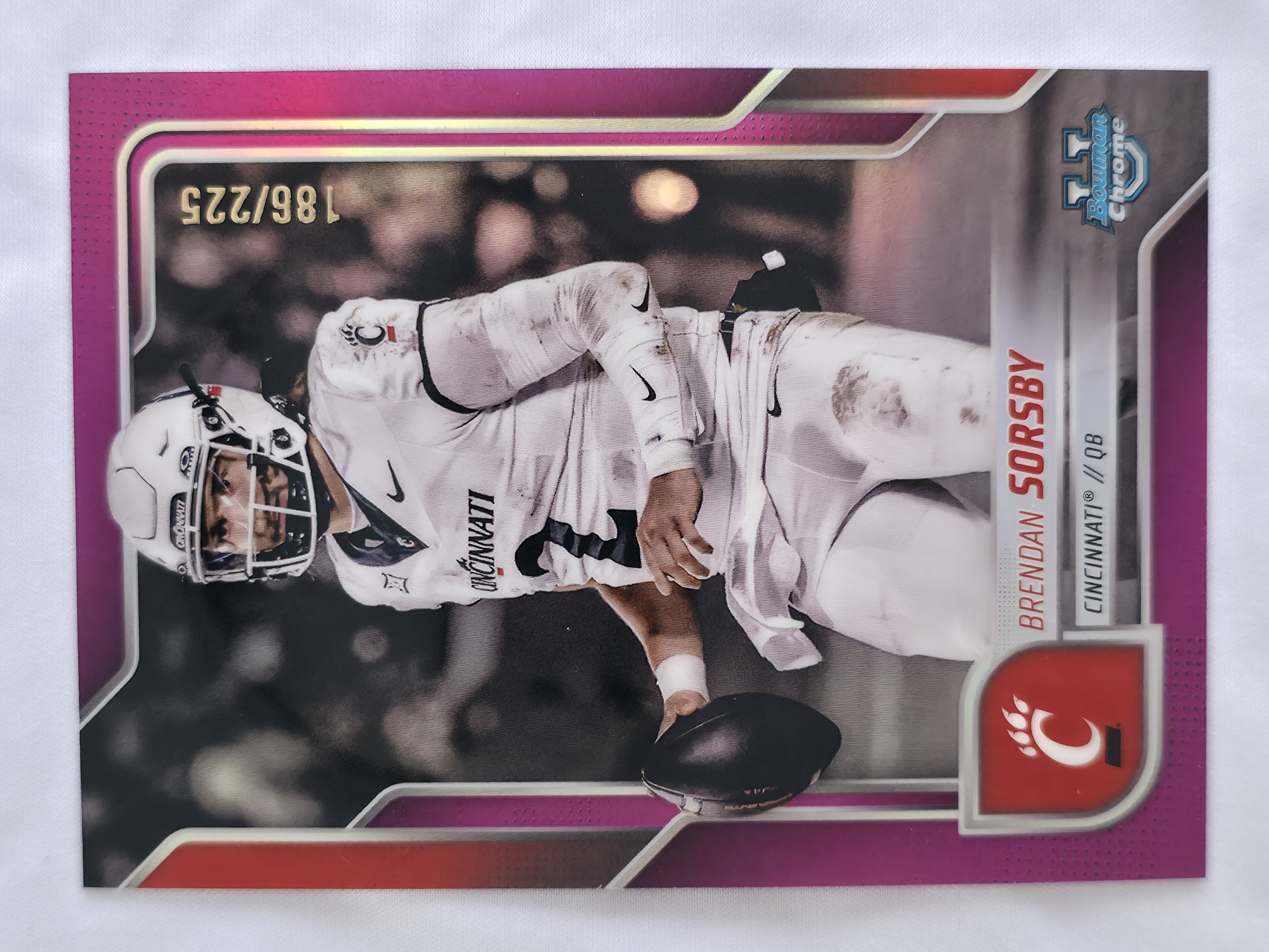 2025 Bowman U Chrome Brendan Sorsby Fuchsia Refractor 186/225