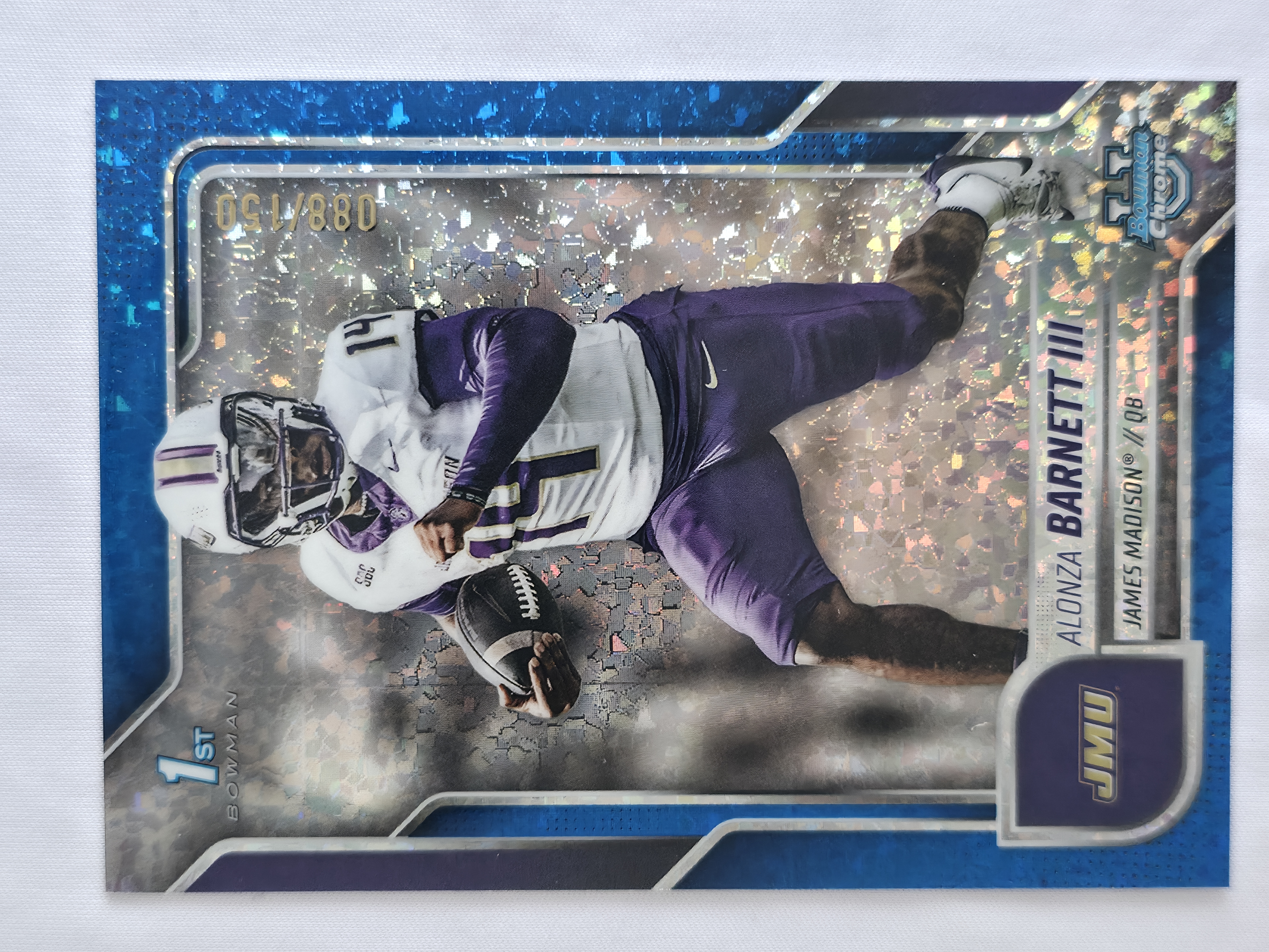 2025 Bowman U Chrome Alonza Barnett III Blue Mini Diamond Refractor 88/150