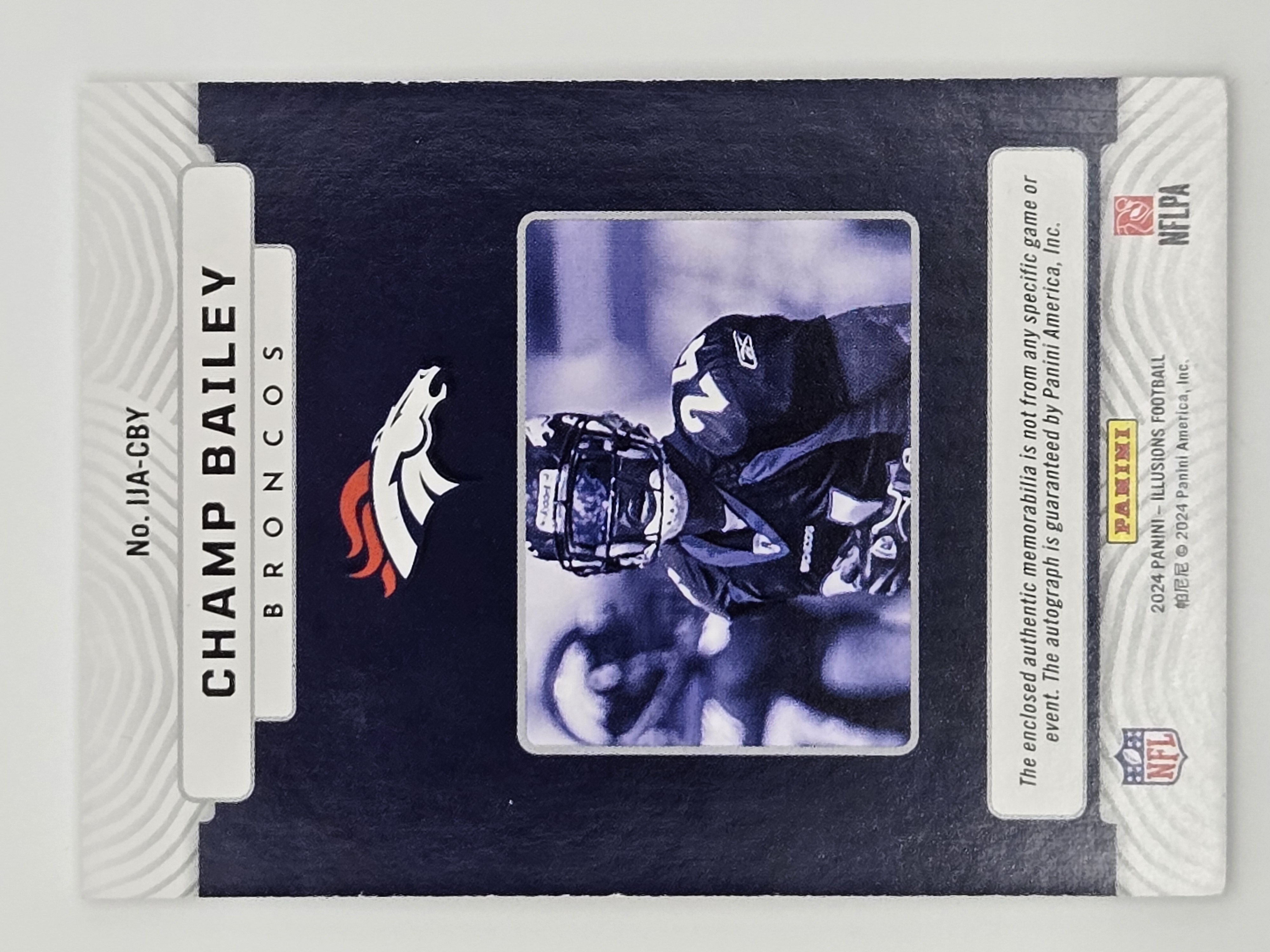 2024 Illusions Football Champ Bailey Immortalized Autograph Patch 182/199