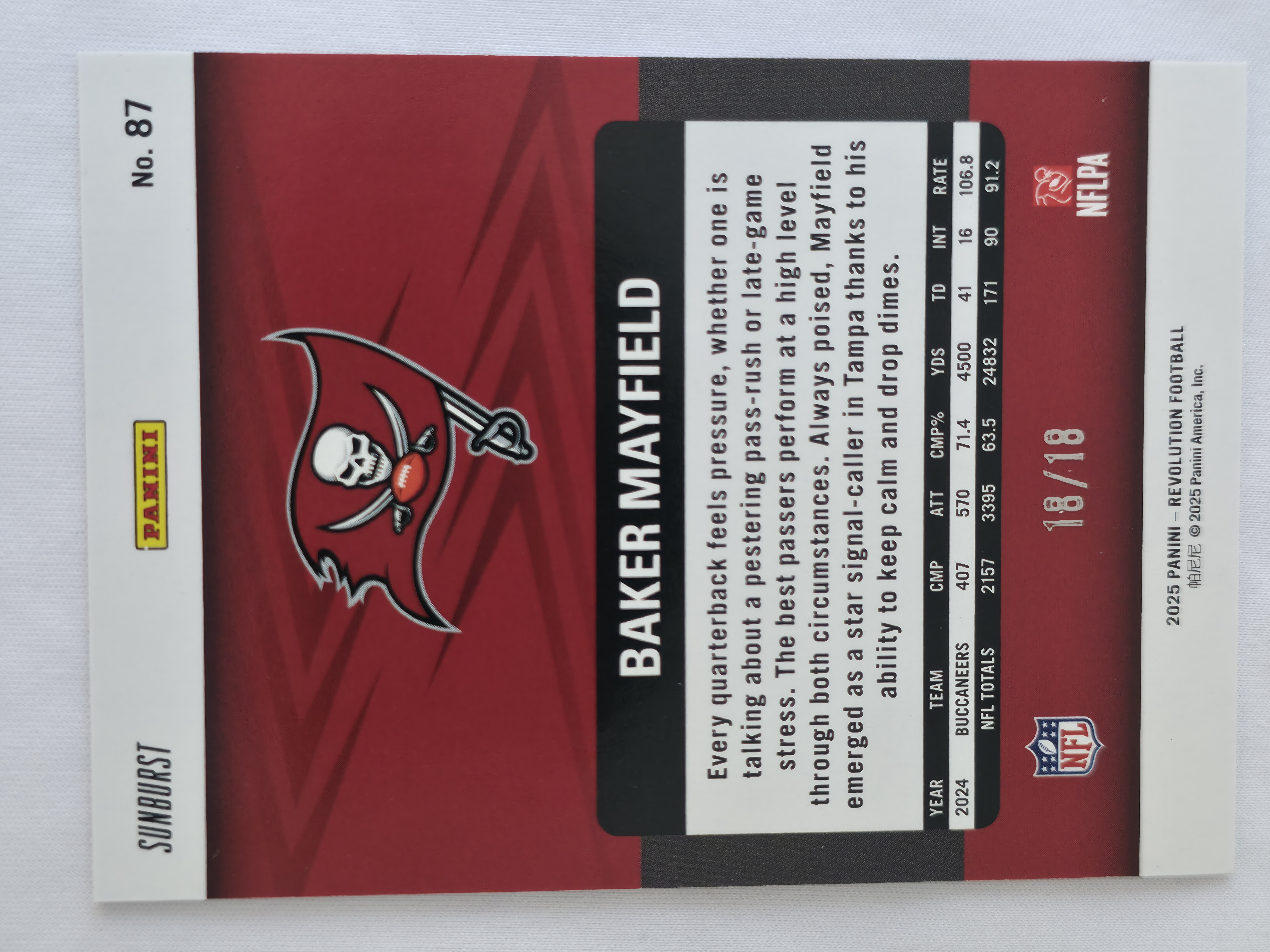 2025 Revolution Baker Mayfield Sunburst 18/18