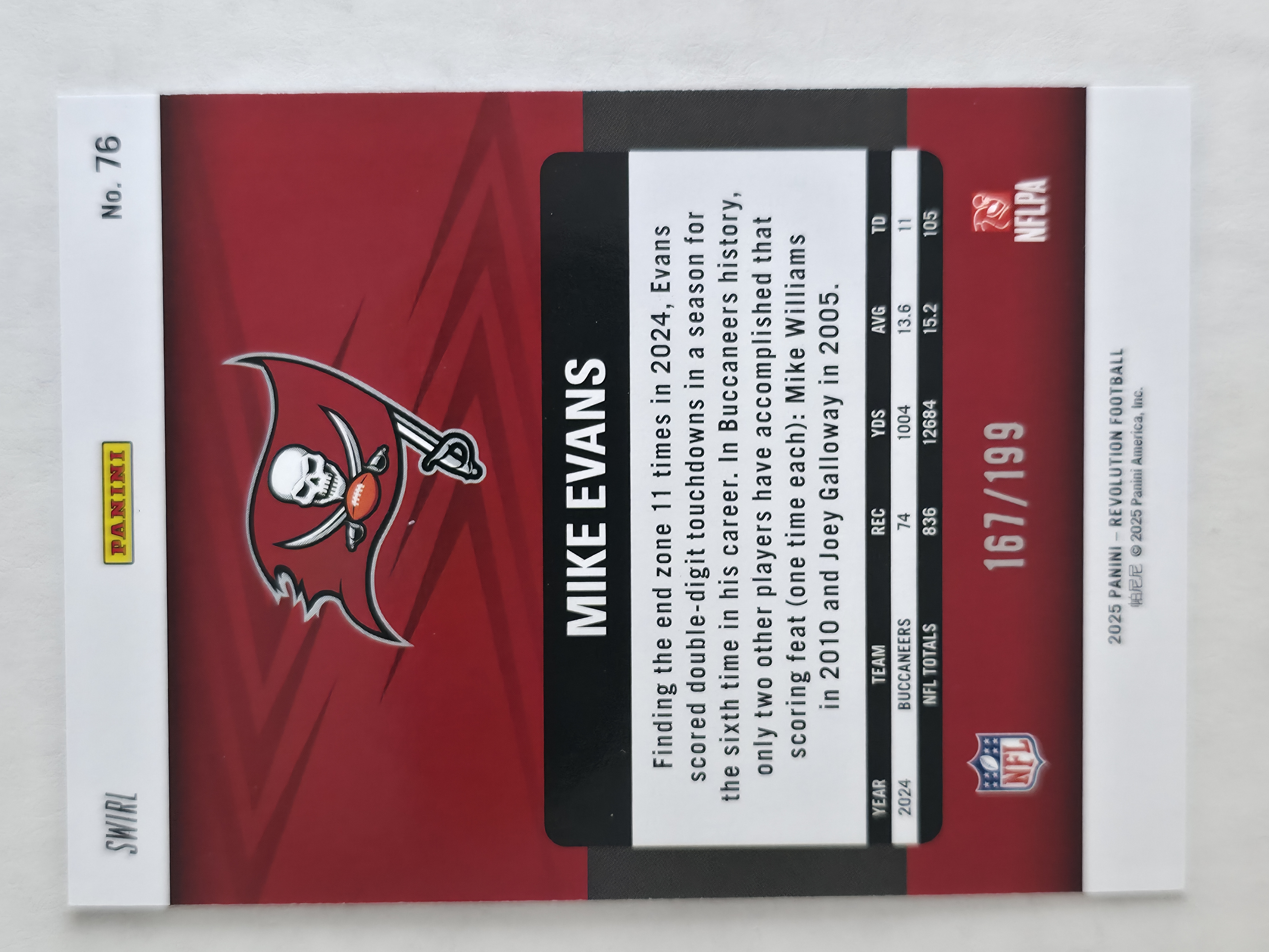 2025 Revolution Mike Evans Green Swirl 167/199