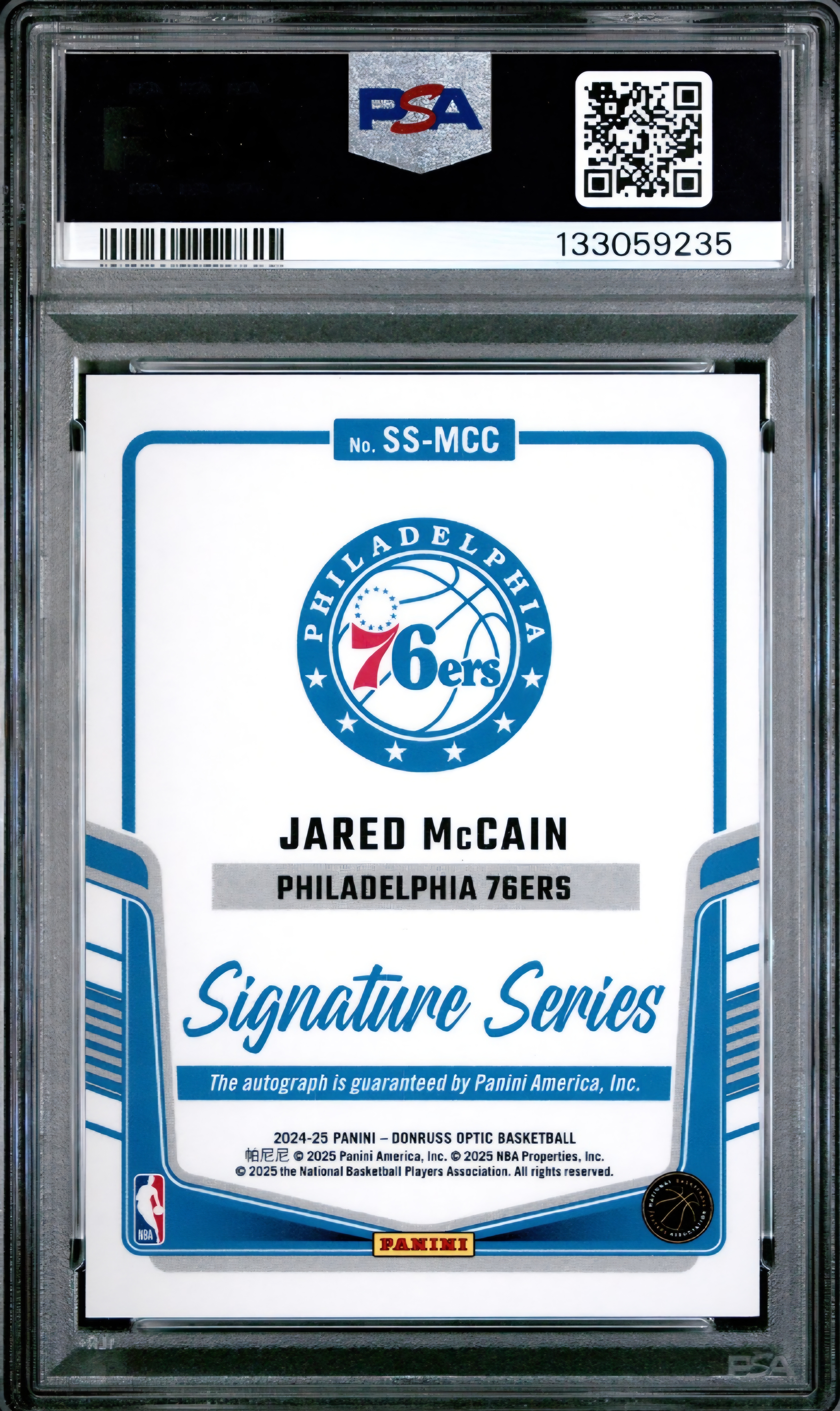 2024 Donruss Optic Jared McCain Signature Series Auto PSA 9