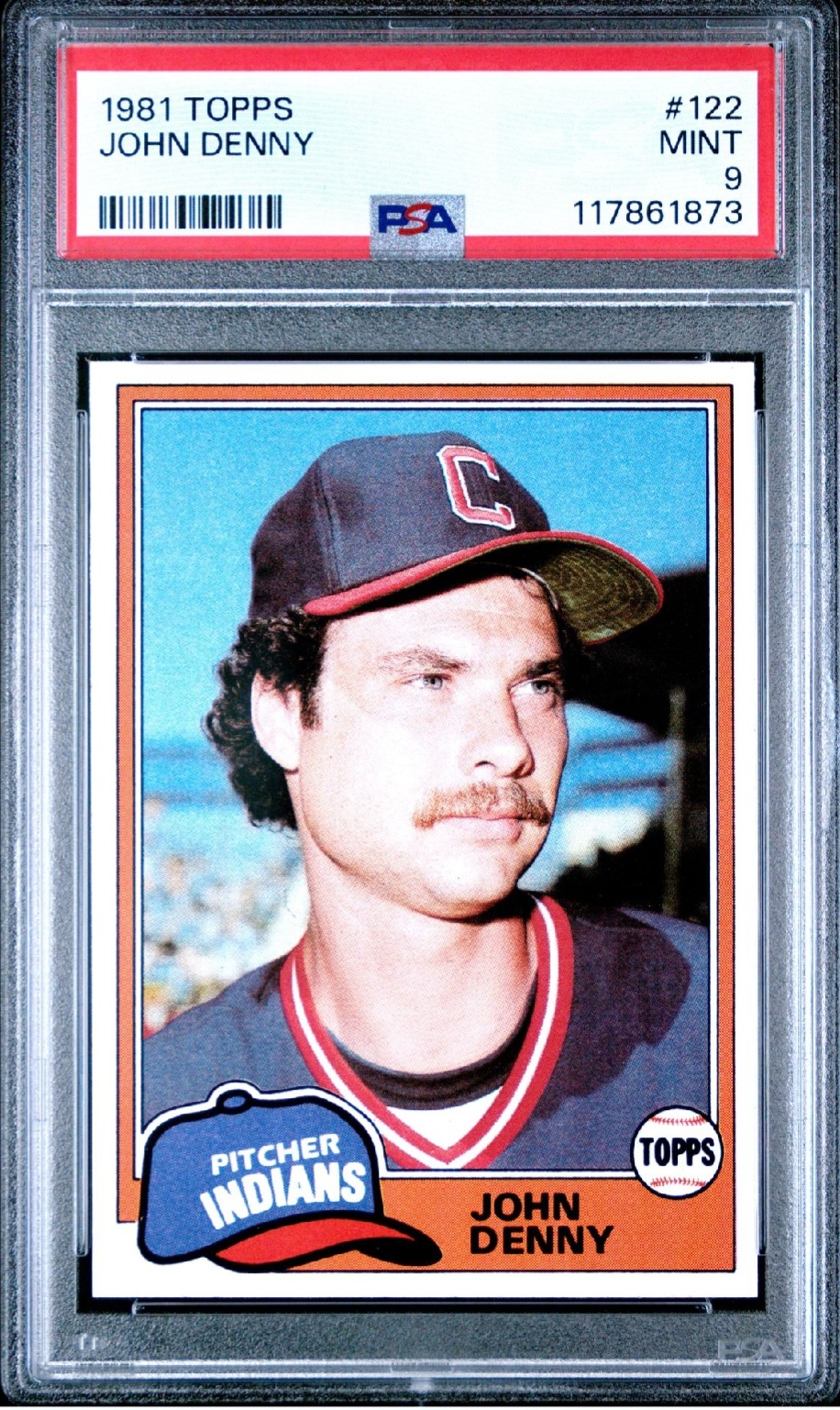 1981 Topps John Denny PSA 9