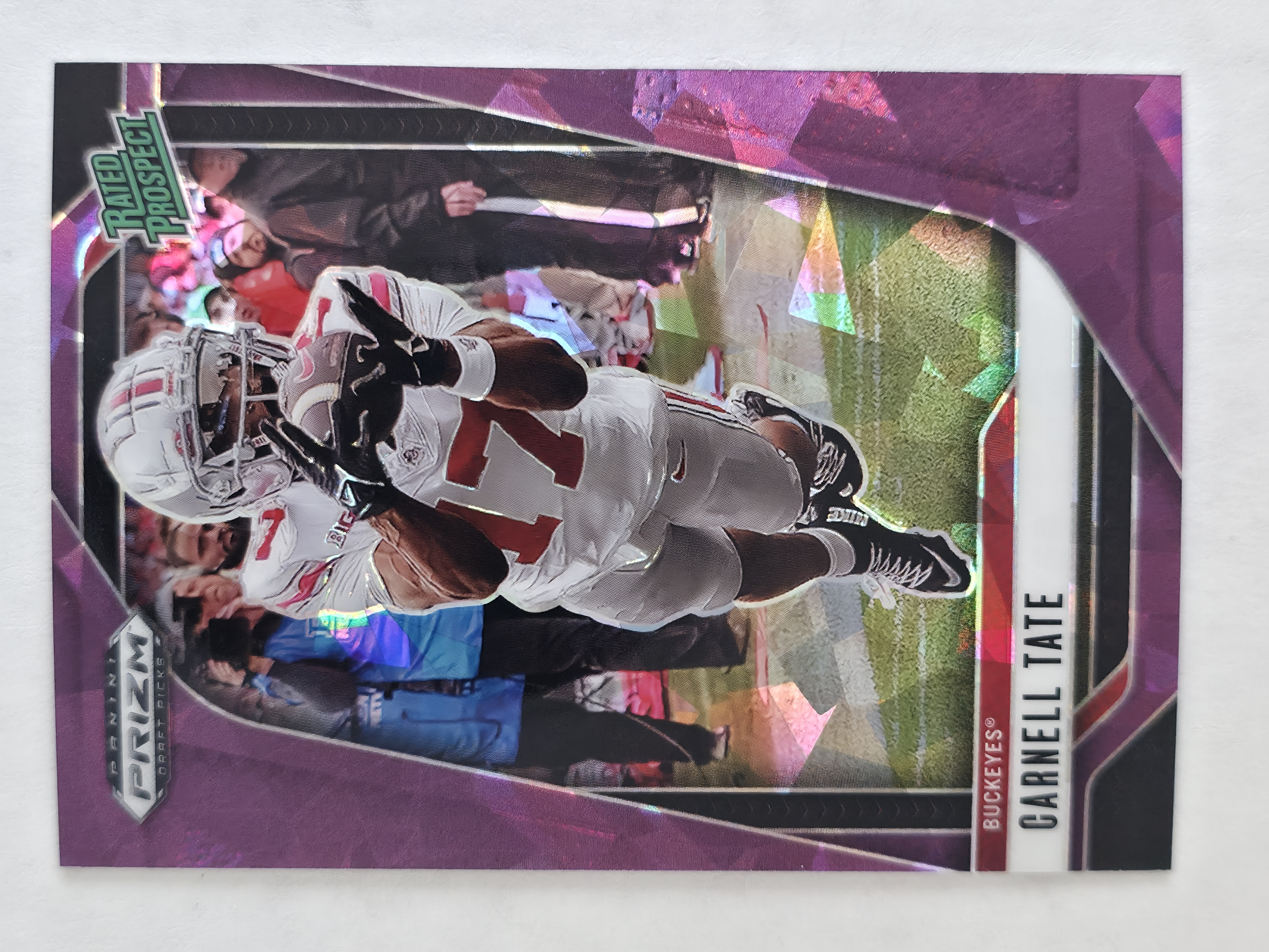 2025 Prizm Draft Picks Carnell Tate Purple Ice  52/199