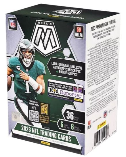 2023 Mosaic Football Blaster Box - Orange Fluorescent Parallels