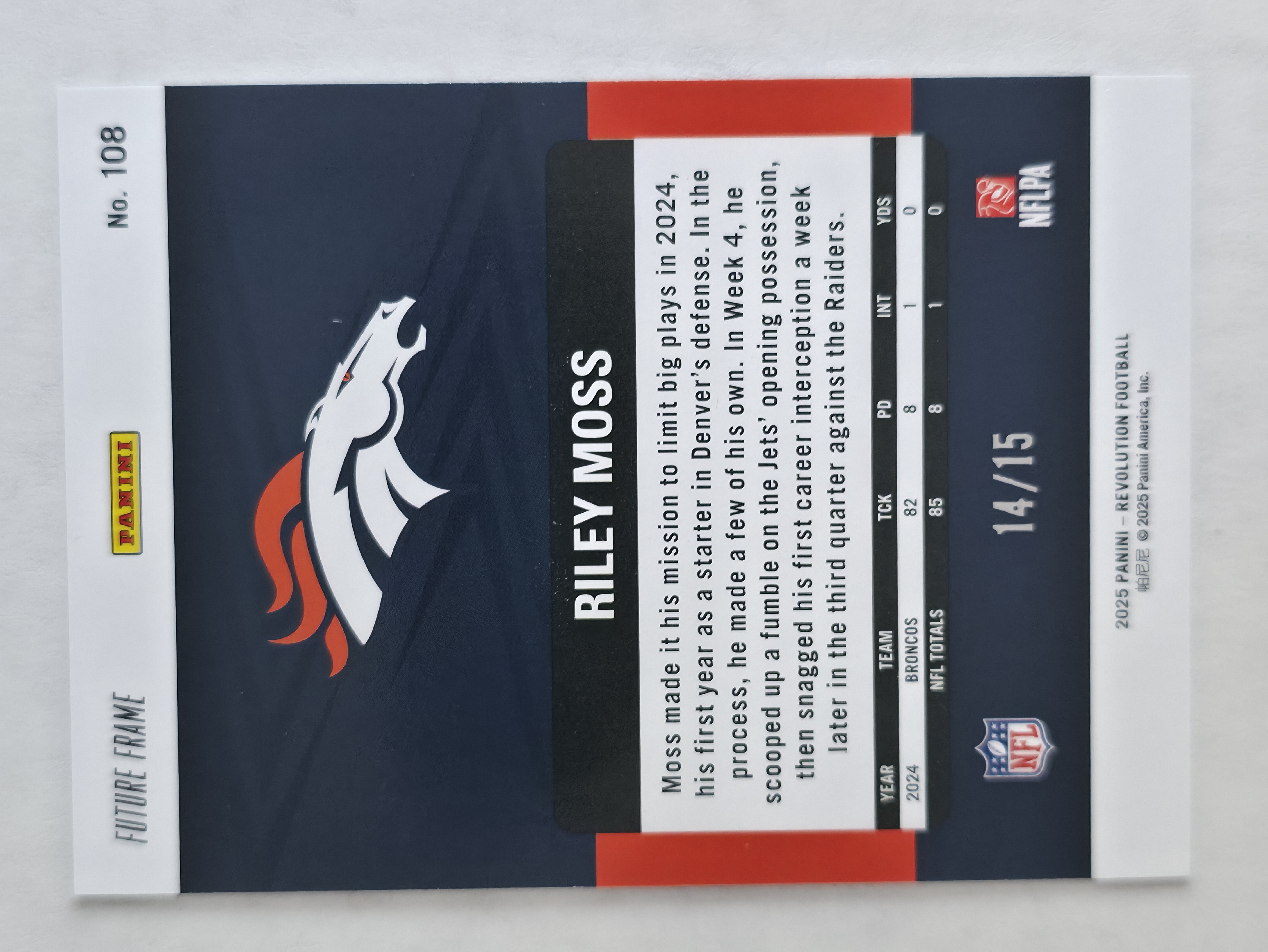 2025 Revolution Riley Moss Future Frame 14/15