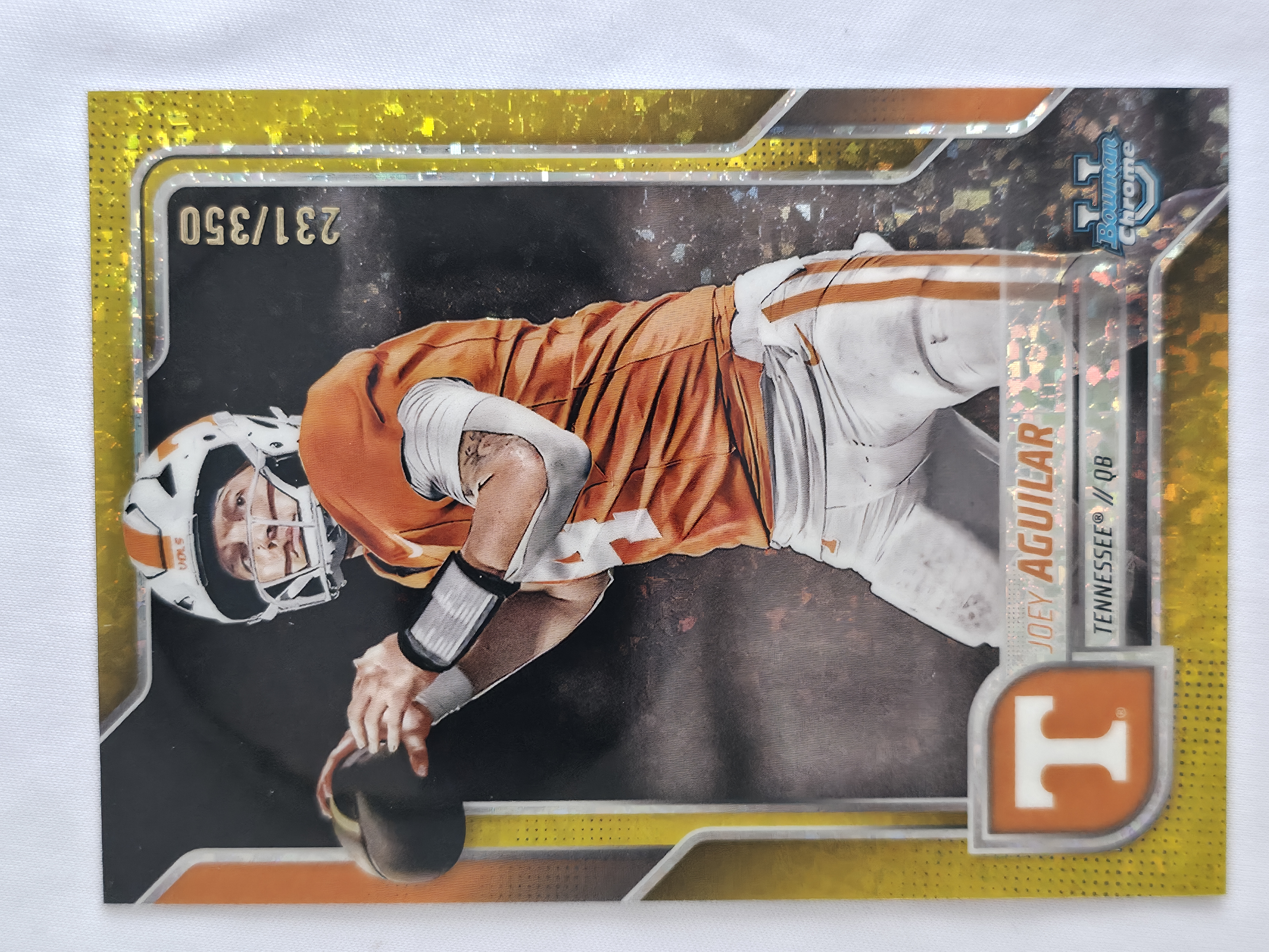 2025 Bowman U Chrome Joey Aguilar Yellow Mini Diamond Refractor 231/350