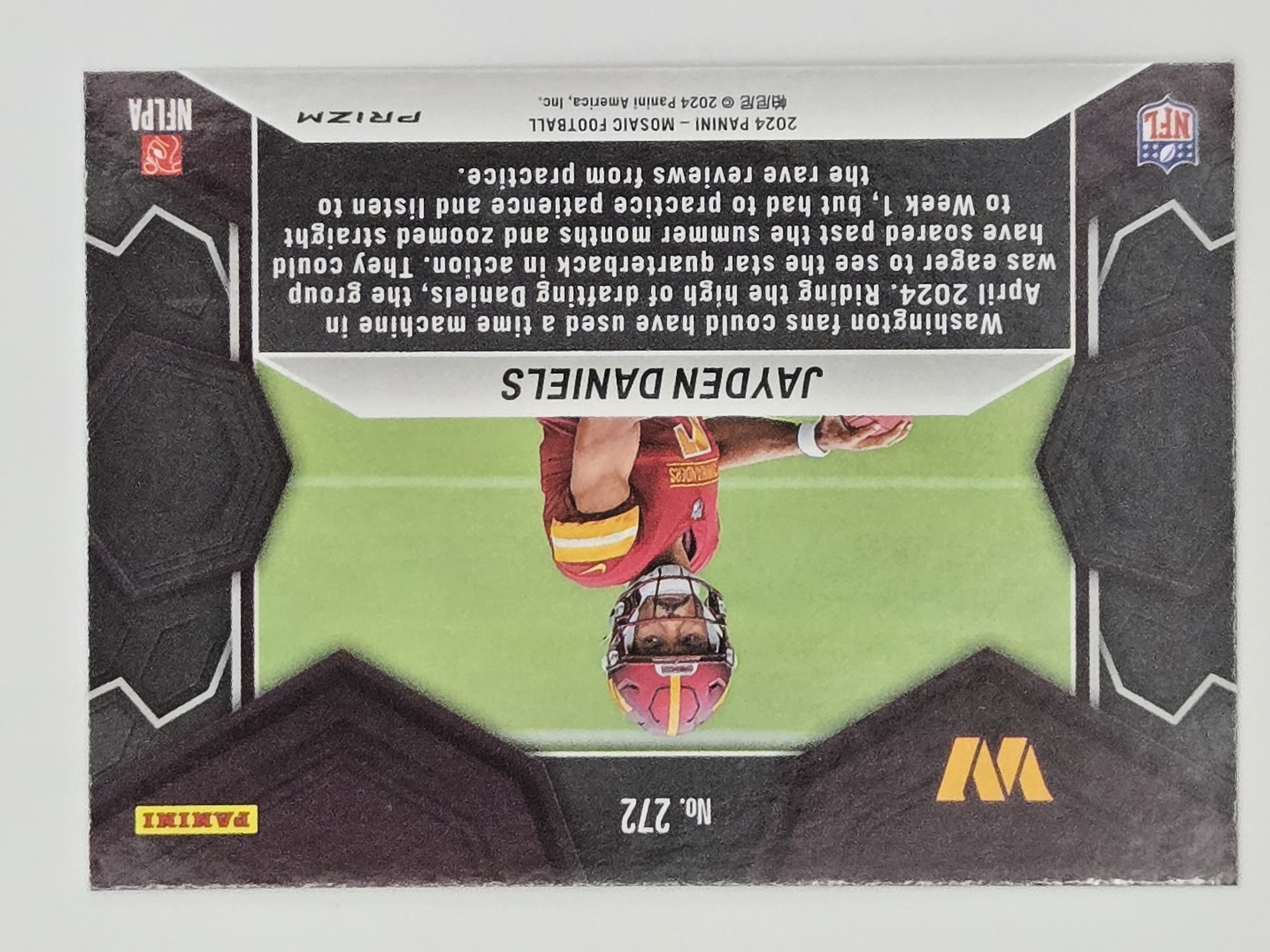 2024 Mosiac Football Jayden Daniels NFL Debut Mosaic Prizm Rookie Card