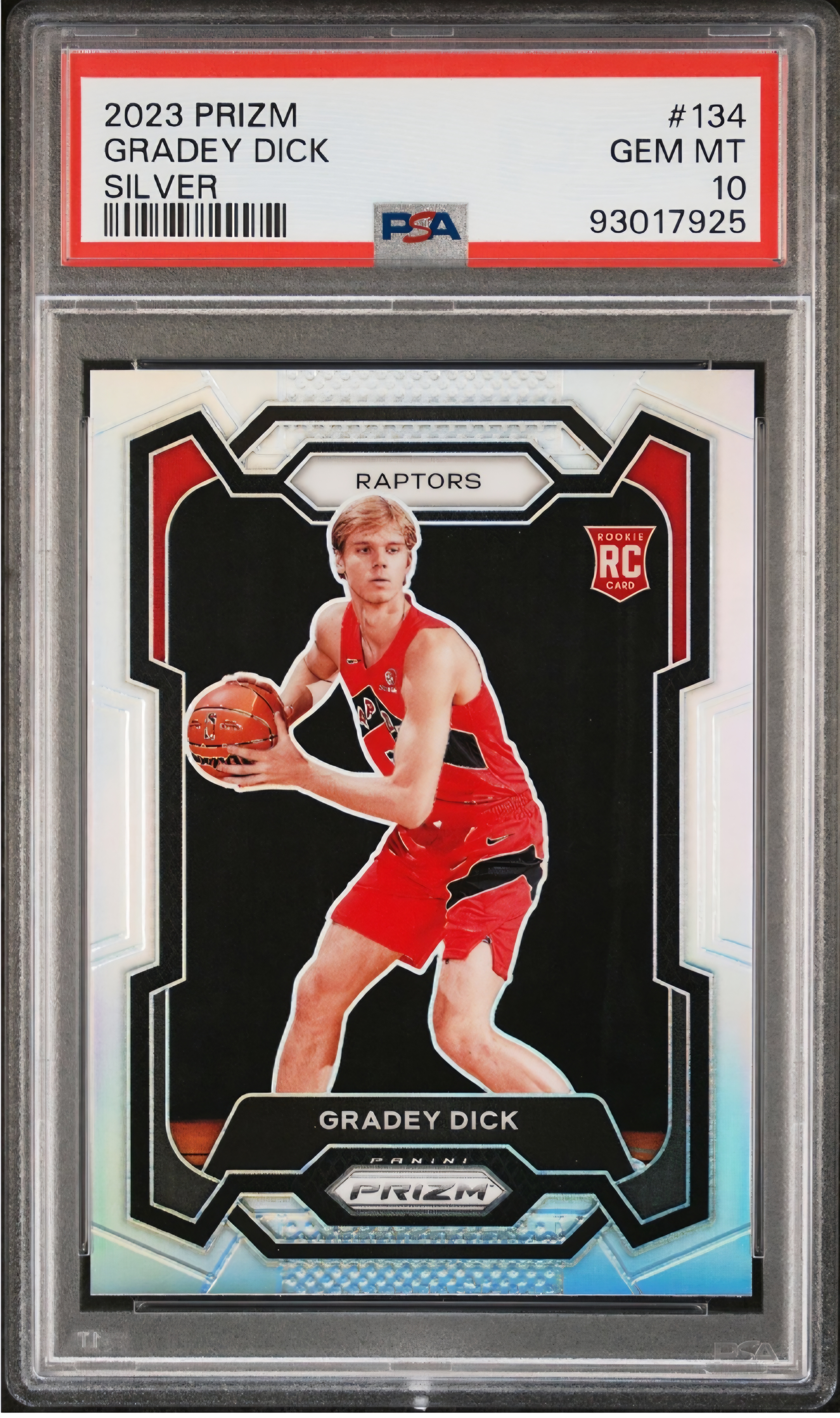 2023 Panini Prizm Gradey Dick Silver PSA 10