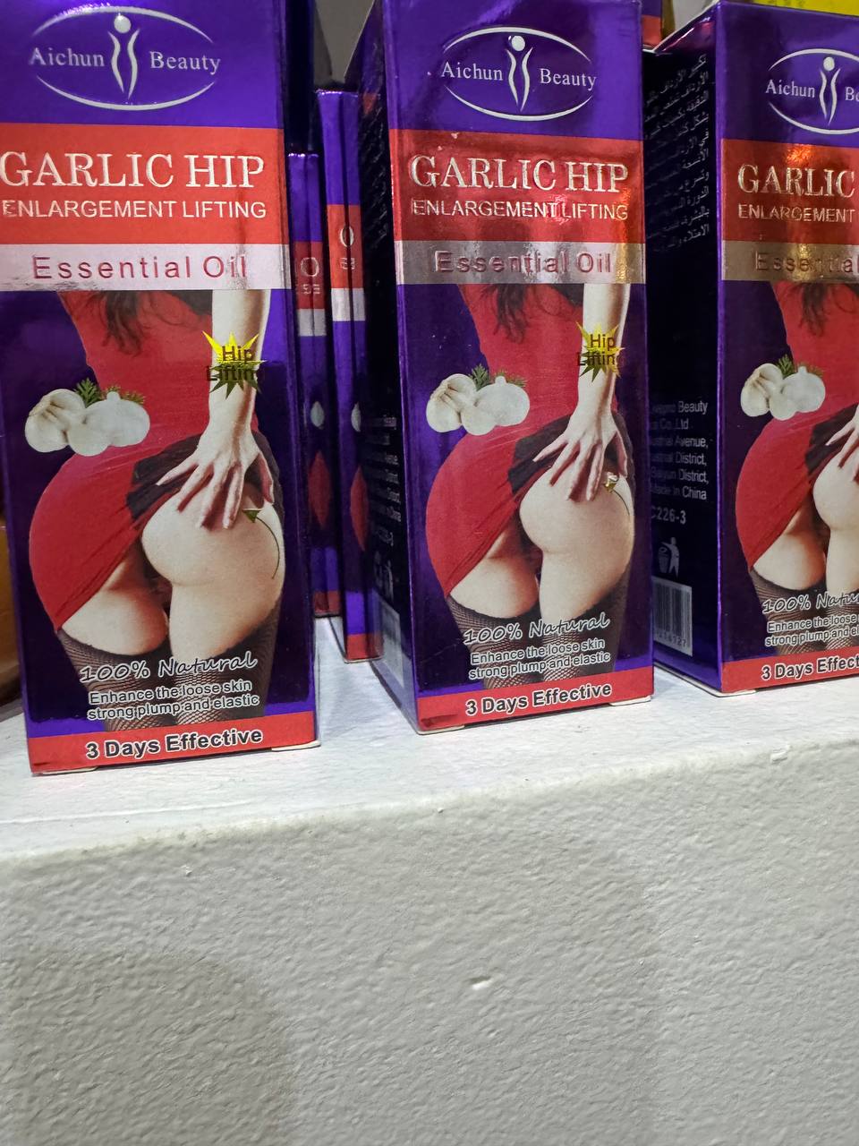 Huile essentielle d'ail pour les hanches